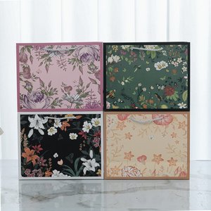 Bolsa de Regalo de Estilo Clásico, Bolsa de Papel Portátil de Alta Gama, Bolsa con Diseño Floral Exquisito - Product Image 2