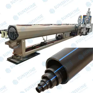 2022 Eco-friendly high speed PE HDPE pipe tube extrusion line manufacturing production line