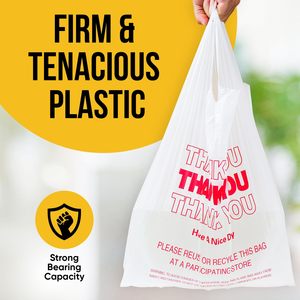 Bolsa de Plástico Personalizada para Compras de Supermercado con Asa Tipo Camiseta - Product Image 6