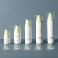 50ml 80ml Skincare Packaging Set Botella de bomba de loción sin aire con Edición de recarga y tarro de crema PP Fabricantes de botellas cosméticas