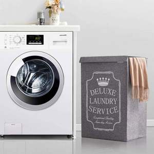 Cesta de Lavandería Plegable Delgada y Ecológica Personalizada con Tapa Impermeable, Solución de Lavandería para el Hogar, Lavadora, Limpiador, Logotipo Personalizado - Product Image 5