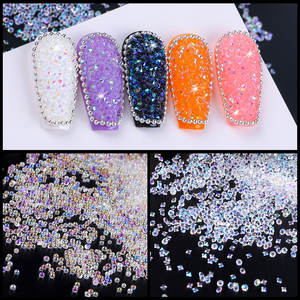 Populaire Micro Perle Diamant Mini Nail Strass Haute Brillant AB Réfléchissant Nail Pixie Cristaux Poussière Pour Nails Art - Product Image 3