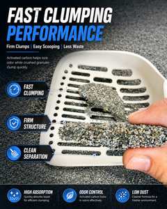 Litière pour chat en bentonite OEM de haute qualité, agglomération rapide, faible poussière, facile à nettoyer, excellente gestion des odeurs, effet longue durée - Product Image 2