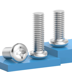 Tornillos Phillips de Cabeza Redonda de Acero Inoxidable 304, M3 M4 M5 M6, Rosca Métrica Estándar, Acabado Liso - Product Image 2