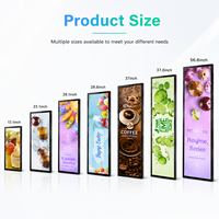 Pantalla LCD Ultra Ancha de 23.1, 24.5 y 49.5 Pulgadas, Señalización Digital con Red Android para Publicidad en Tiendas y Promoción de Marca