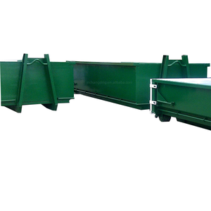 Cubo de basura de Metal con placa de acero grueso de buena calidad, cubos de basura apilables, cubo de basura para remolque, eliminación de residuos de construcción - Product Image 1
