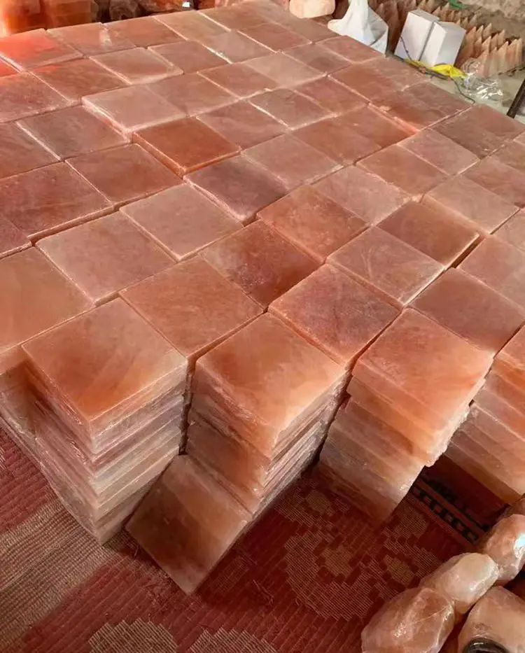 Kangshun Customizable Himalayan Salt Tiles For Salt Room Spa Sauna Steam Room
