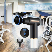 Pistolet de massage portatif sans fil mini pour le corps entier, appareil de massage des tissus profonds des muscles, moteur sans balais, 4 têtes de massage, télécommande sans fil
