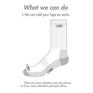 Custom Logo <b>Socks</b> Unisex Half Full Terry <b>Socks</b> – Custom Design Cozy Crew Anti-Slip Sport Terry <b>Socks</b> for Men Women - Product Image 4