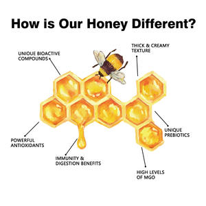 850 Van Goede Kwaliteit + Mgo Natuurlijke Manukahoning Met Vitamine D Ondersteunt Krachtige Antioxidanten En Energieniveaus Honingsupplement - Product Image 4