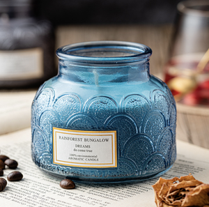 Wholesales Candle Jars <strong>Candlestick</strong> &amp; 10oz Embossed <strong>Glass</strong> for Home Decor Wedding Home Decoration Customization Ceramic - Product Image 4