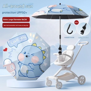 Parasol pour poussette, tricycle pour bébé, poussette universelle à pousser à la main, protection solaire pour enfants - Product Image 1