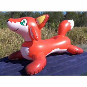 <span class=keywords><strong>Renard</strong></span> roux Ride-On Pool Toy <span class=keywords><strong>du</strong></span> monde gonflable Animaux de fête gonflables PVC Air Sealed Gonflable Cartoon Fox - Product Image 5