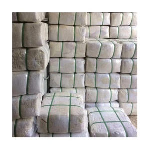 Traperos Industrial <strong>Used</strong> T <strong>Shirt</strong> Scraps 10LB 50LB Oil and Grease Absrobency Premium <strong>White</strong> T-<strong>shirt</strong> Rags - 10 lb Box - Product Image 1