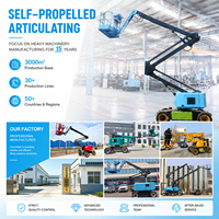 Elevador Telescópico Diesel Autopropelido com Altura de Trabalho de 30m, Capacidade de 230kg, Rotação de 360°, Tração 4x4 para Terreno Acidentado TaiGang