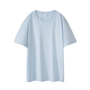 T-shirt pour homme à col rond, coupe ample, en tissu de coton respirant, personnalisable en couleur et logo, multi-couleurs, tendance, vente chaude - Product Image 3