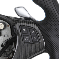 Volant en cuir et fibre de carbone d'origine E Chassis pour M Sport, pour les séries E60/E80, couleur de surpiqûre personnalisable