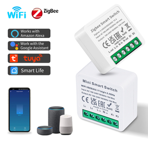 Module d'interrupteur intelligent <span class=keywords><strong>WiFi</strong></span> Bingoelec Tuya, compatible Alexa et Google, interrupteurs sans fil 1, 2, 3, 4 voies, <span class=keywords><strong>relais</strong></span> de disjoncteur intelligent DIY - Product Image 1