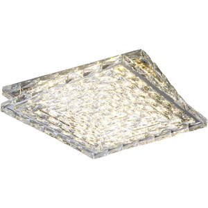 Nueva llegada lámpara de techo cuadrada LED moderna forma creativa colgante K9 lámparas de luz de decoración de techo de cristal transparente - Product Image 6