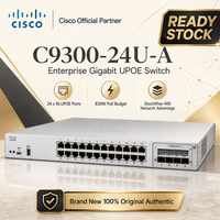 Cisco Catalyst C9300-24U-A, Switch de Red Administrado Empresarial de Capa 3 Avanzada, 24 Puertos Gigabit, 60W UPOE, Nuevo C9300-24U-A
