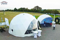 Maison dôme Glamping Yourte Maison Glamping Tente de luxe Maison Glamping Tente Camping Dôme géodésique Tentes à vendre avec salle de bain