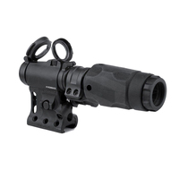 Lunette de visée point rouge 1X22 & grossisseur 3XMAG-1 & support de montage RDF 20225K avec anneau latéral rabattable, hauteur du centre optique de 2,26 pouces