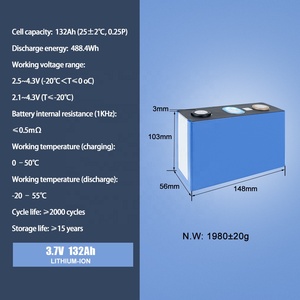 HAKADI Grade A 3.7V 132Ah LI-ION pil hücre CATL üçlü lityum pil için elektrikli tekerlekli sandalye - Product Image 6