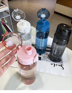 Commercio all'ingrosso della fabbrica di plastica portatile tazza di acqua per il Fitness all'aperto studenti di sport estivi diretta bere per le donne bambini - Product Image 6