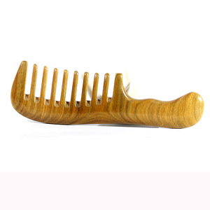 Solid Wood Sandalwood <b>Comb</b> 15 Cm <b>Wide</b> Teeth Handmade Massage Hair <b>Comb</b> For Women Men Children Adults - Product Image 5