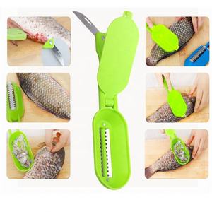 Écailleur de poisson rapide, brosse à écailles, couteau à écailler, outils de nettoyage, accessoires de cuisine - Product Image 3