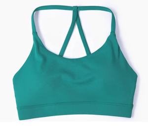 Sujetador deportivo con logotipo personalizado Diseño de espalda cruzada de alta calidad para <span class=keywords><strong>gimnasio</strong></span> y fitness - Product Image 5