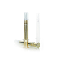 Flacon seringue sans air rond en PETG de 10 ml à marque privée avec pulvérisateur à pompe, sérigraphié, faible MOQ, vente en gros pour essence cosmétique