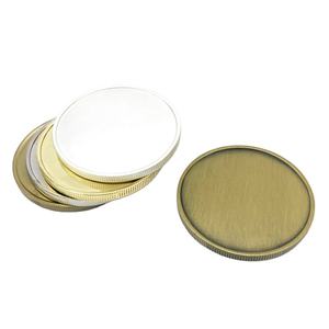 Fornecimento Direto de Fábrica Moeda Souvenir em Metal Personalizada com Logo em Liga de Zinco Dourada Prateada de 50MM 5CM - Product Image 3