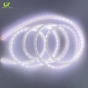 360 gradi luminoso rotondo tubo di Silicone 360 Led corda luce flessibile striscia di luce a Led diffusore di luce al Neon