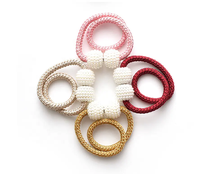 Attaches de rideaux décoratives pour la maison, attaches torsadées pour draperies de fenêtre, accessoires de rideaux à modèles variés