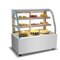 Vitrine Réfrigérée de Luxe à Porte Coulissante Avant avec Système de Refroidissement Entièrement en Cuivre pour Café et Pâtisserie
