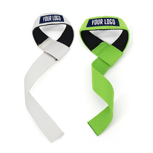 Logotipo personalizado Correas de levantamiento de pesas Entrenamiento de fuerza Acsesorios Correas de algodón para levantamiento de pesas - Product Image 1