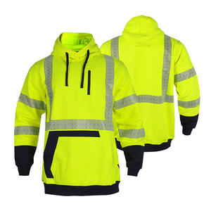 Sudadera con Capucha Fluorescente Amarilla XK-001, Ropa de Trabajo Ignífuga, Ropa de Seguridad de Alta Visibilidad, Talla y Material Personalizables - Product Image 2
