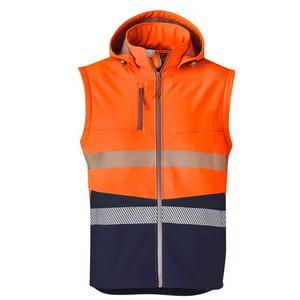 Giacca Softshell Premium da <span class=keywords><strong>Uomo</strong></span> CONMR TOP 20 Gears, Vendita all'Ingrosso, Alta Visibilità Giallo Arancione D/N EN 20471, <span class=keywords><strong>Abbigliamento</strong></span> da Lavoro Industriale - Product Image 4