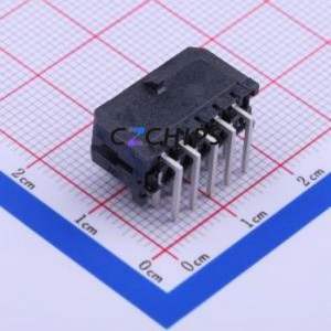 430451001 Wire-to-Board Pin Header Bent Lead Through Hole,P=3mm Connector 2x5P 3mm Right Angle Insert Micro-Fit (MX 3.0) - Product Image 2
