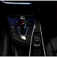 Kit de modification de l'éclairage ambiant intérieur 64 couleurs pour BMW Série 3 Série 4 2013-2019 Installation non destructive