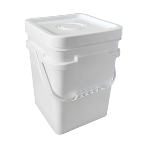 Balde de Plástico Pequeno em Material PP de Grau Alimentício para Armazenamento de Leite/Mel/Manteiga, Balde Quadrado de 15 Litros - Product Image 2