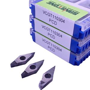 Plaquettes en carbure PCD de haute qualité pour tournage d'<span class=keywords><strong>aluminium</strong></span>, outil de coupe VCGT 110304, boîte OEM, accessoires pour tour CNC - Product Image 4