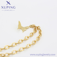 A00792556 Bijoux de mode Xuping, style latino-américain, bracelet couleur or 14 carats pour femme, enfant et petite fille, idéal pour les diffusions en direct
