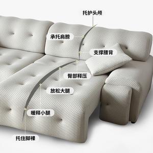 Canapé-<span class=keywords><strong>lit</strong></span> électrique de style <span class=keywords><strong>italien</strong></span> Rochburg, moderne, rétractable automatique, double usage pour salon, petit appartement, matériau en tissu - Product Image 3