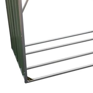 Nhà kho lưu trữ gỗ củi ngoài trời nhà kho bằng kim loại nhà kho bằng gỗ củi 2800 mạ kẽm - Product Image 3