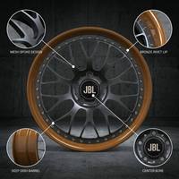 Nouvelles jantes de voiture de tourisme en alliage d'aluminium forgé en deux parties, 25 mm, 20 mm, 18-26 pouces, finition noire, à rayons rivetés et à liseré bronze