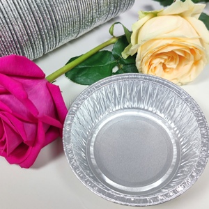 Contenedor Redondo Desechable de 5 Pulgadas, Apto para Horno, Apilable, de 350 ml, para Pan, Pastel, Repostería, Contenedor de Alimentos de Papel de Aluminio - Product Image 2