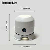 Projecteur Océanique Rechargeable USB, Lampe de Nuit LED pour Chambre d'Enfant, Projection Rotative Ciel Étoilé, Décoration d'Ambiance, Cadeau