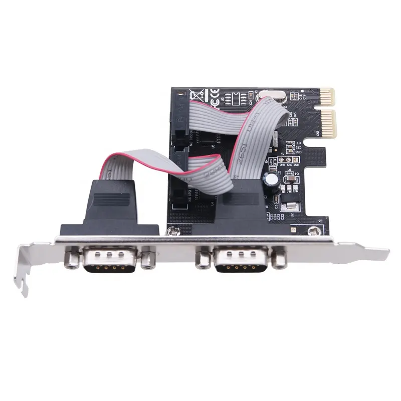 PCI-E to 4 serial port expansion card RS232 9-pin interface device Industrial control adapter card Printer